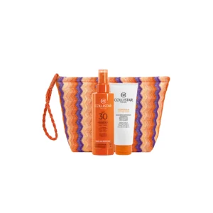 LINEA SOLARI - COFANETTO LATTE SPRAY ABBRONZANTE IDRATANTE SPF 30 + DOPOSOLE 100 ML + POCHETTE