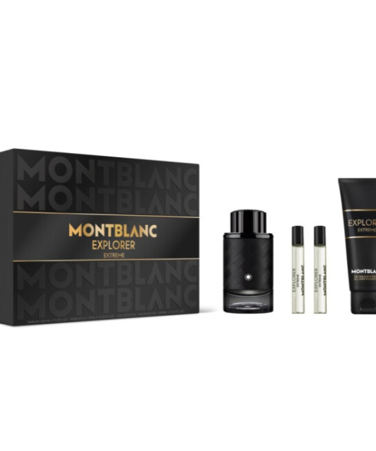 MONT BLANC EXPLORER EXTREME - COFANETTO PARFUM 100ML + 2 PARFUM 7,5 ML + GEL DOUCHE