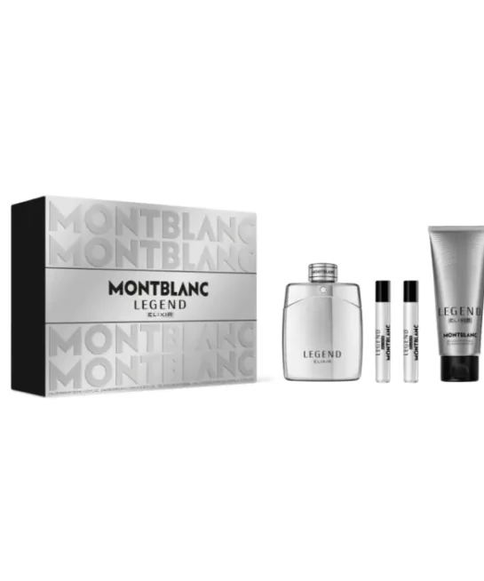 MONT BLANC LEGEND ELIXIR - COFANETTO PARFUM 100 ML VAPO + GEL DOCCIA 100 ML + 2 PARFUM 7,5 ML