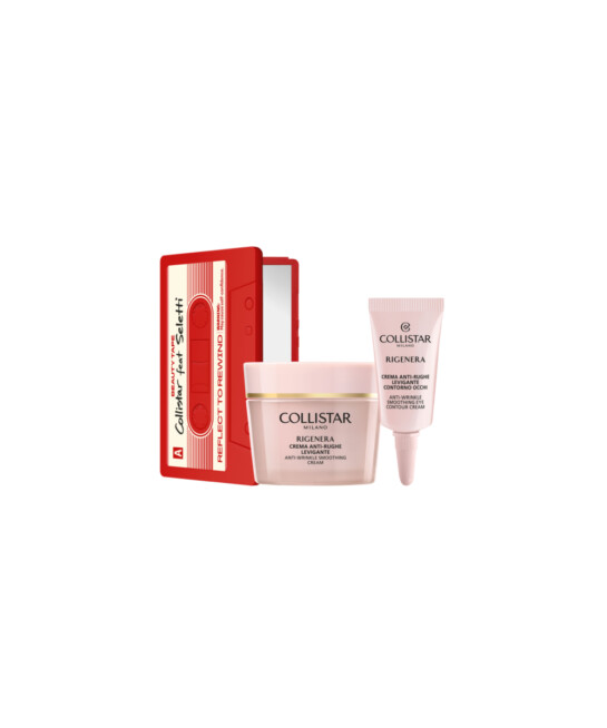 RIHENERA - COFANETTO CREMA ANTI-RUGHE LEVIGANTE 50 ML + CONTORNO OCCHI 5 ML + SPECCHIO DA BORSA SELETTI