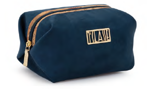 POCHETTE ALVIERO MARTINI - BEAUTY SQUADRATO MEDIO BLUE DENIM