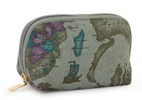 POCHETTE ALVIERO MARTINI - BEAUTY TRAPEZIO PICCOLO FOREST GREEN