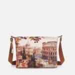 BORSA YES BAG -  Yes Bag Borsa A Spalla Grande Stampa Città DEAR ROME